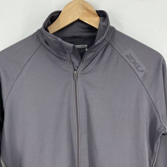 2XU Jacket Size Small Womens Gray Full Zip Micro Climate Compression Run Cycle - Picture 2 of 10